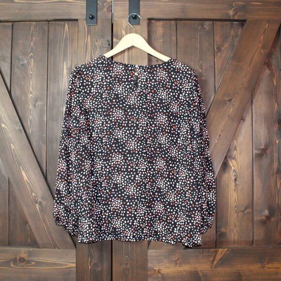 Apt 9 XXL Pink heart Print 3/4 Sleeve Blouse - Picture 5 of 8